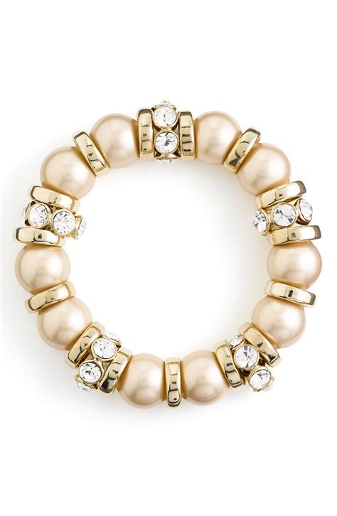 givenchy 1977 pearl bracelet gokd yine|Givenchy bracelets.